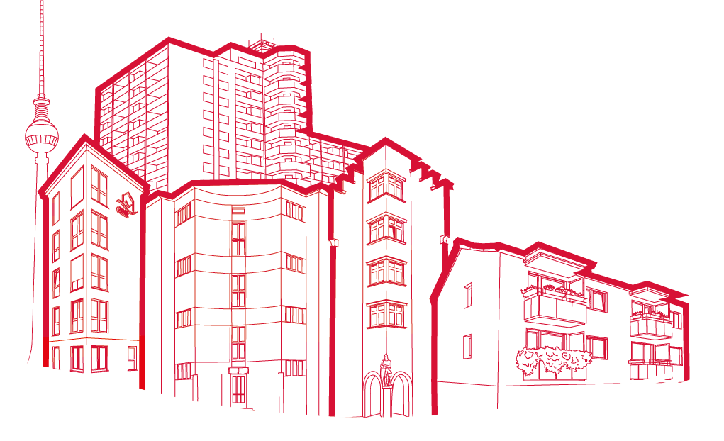 Illustration der Skyline
